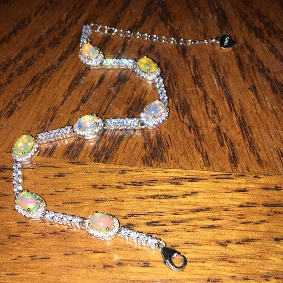 Opal bracelet in 925 - Picture 2 of 3